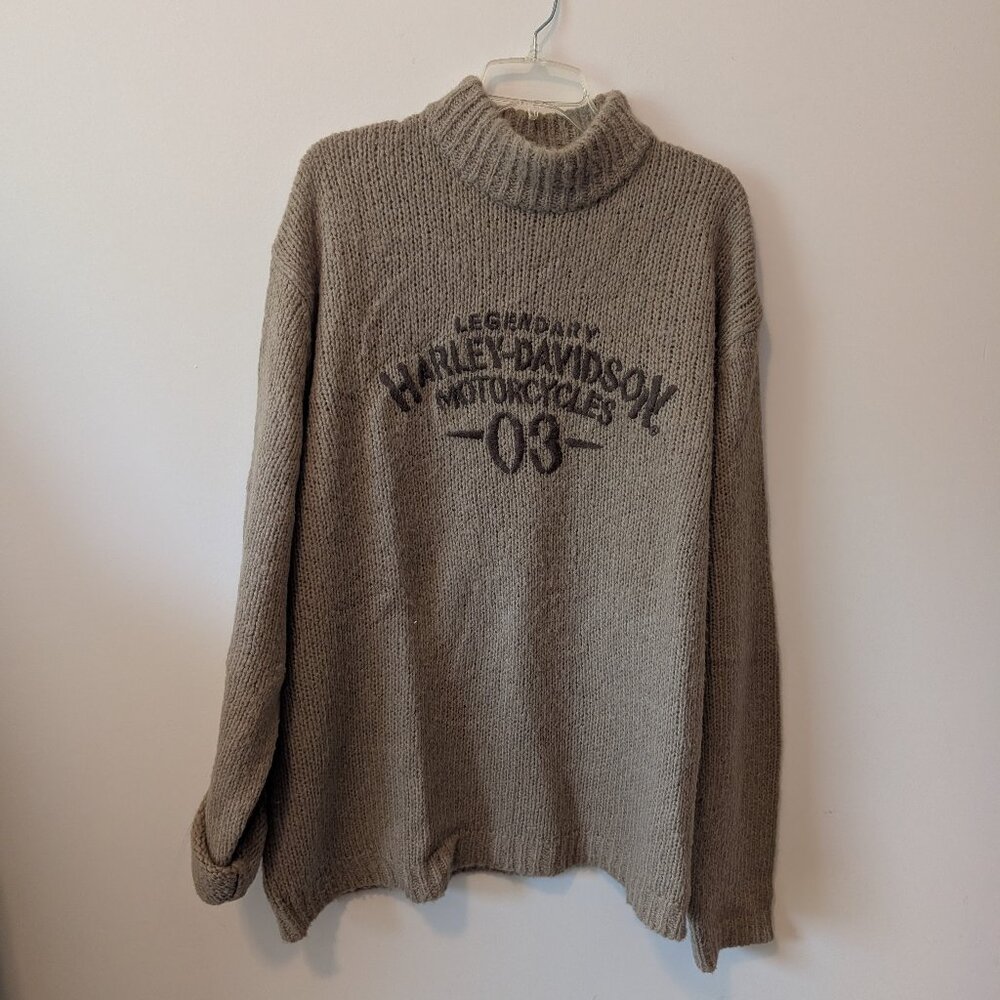 Harley-Davidson Motorcycle Turtle Neck Sweater (XXL)